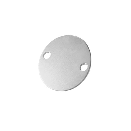 Aluminum blank tag 30 mm with holes  - 1 pc