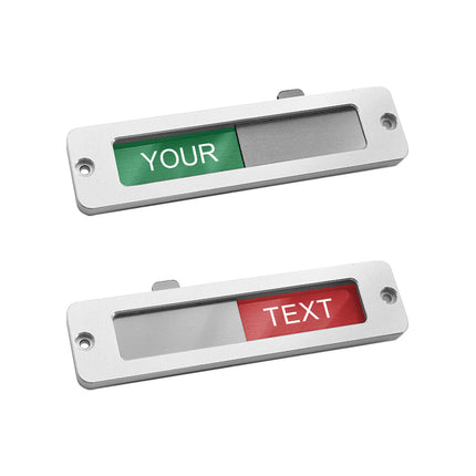 Small custom sliding sign 100x25mm - 1 pc