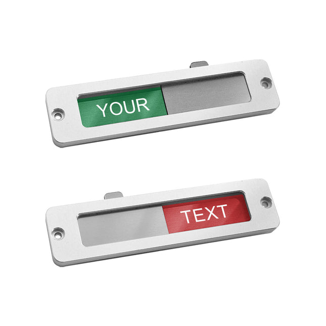 Small custom sliding sign 100x25mm - 1 pc