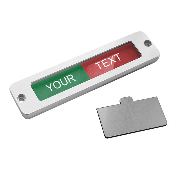 Small custom sliding sign 100x25mm - 1 pc