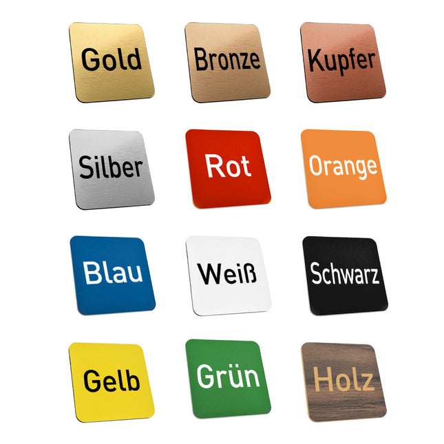 Zahlenmarke Acryl - pro Stück