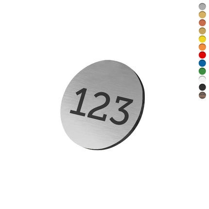 Plastic numbered tag - 1 pc