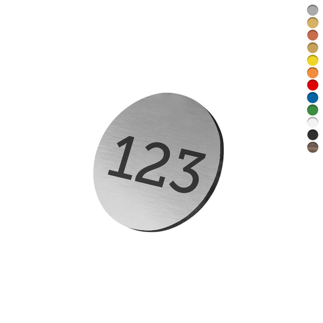 Plastic numbered tag - 1 pc
