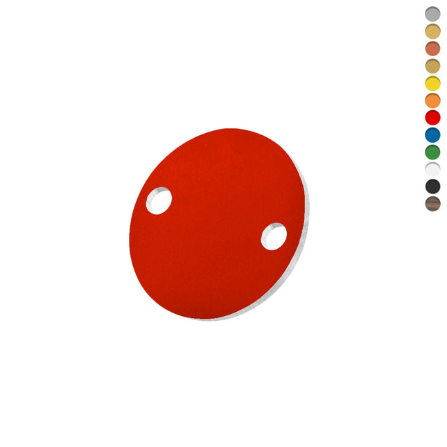 Blank plastic tag with holes - 1 pc