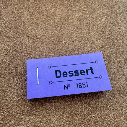 Meal ticket dessert - 50 tickets