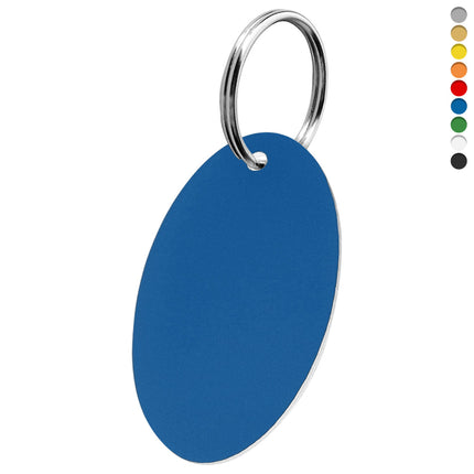 Acrylic blank oval key tag - 1 pc