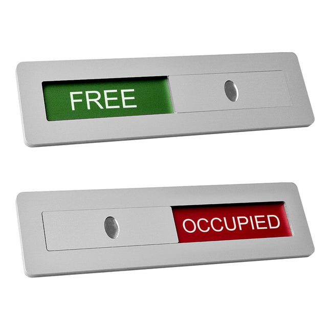 Open - Occupied sliding sign 125x35mm- 1 pc