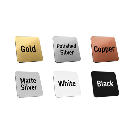 Laser film oval numbered tag with tape - 1 pc