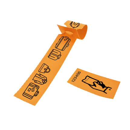 Loop-lock labels  PVC 25025 mm