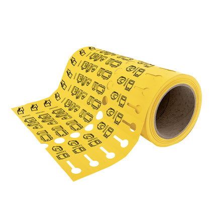 Loop-lock labels PVC 250x25 mm