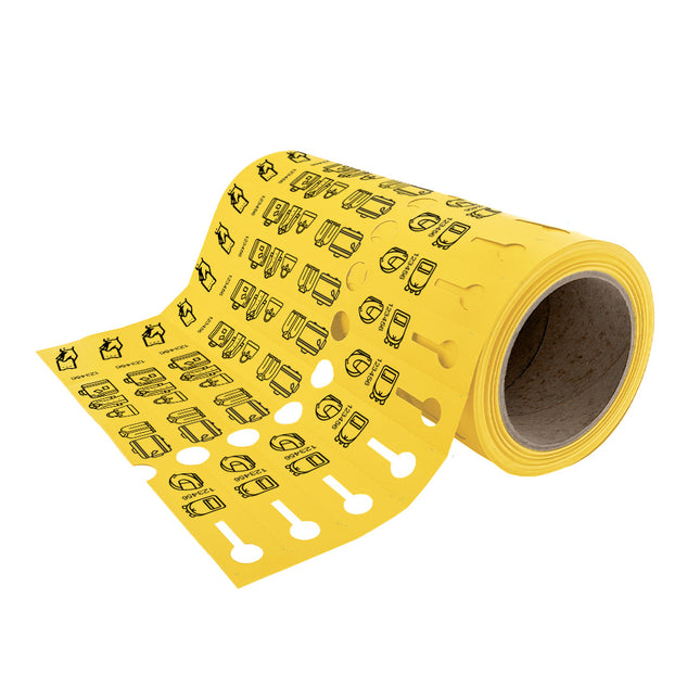 Loop-lock labels PVC 250x25 mm