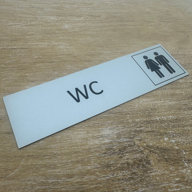 WC door sign 165x45mm - 1 pc