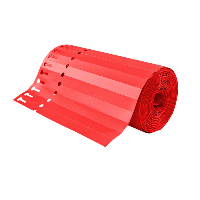 Loop-lock labels red PVC 200x13mm