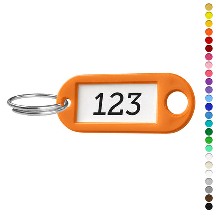 Plastic R5 key tag with number - 1 pc