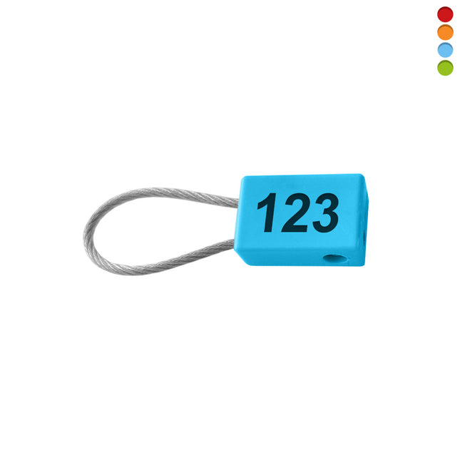 Aluminum security key tags with number - 1 pc