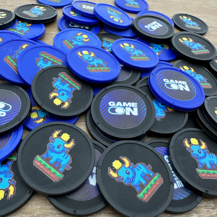 Custom biodegradable tokens Ø29mm – 100 pcs