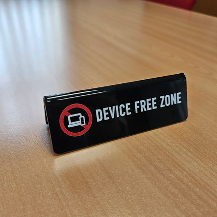 Device free zone sign - 1 pc