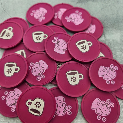 Custom biodegradable tokens Ø29mm – 100 pcs