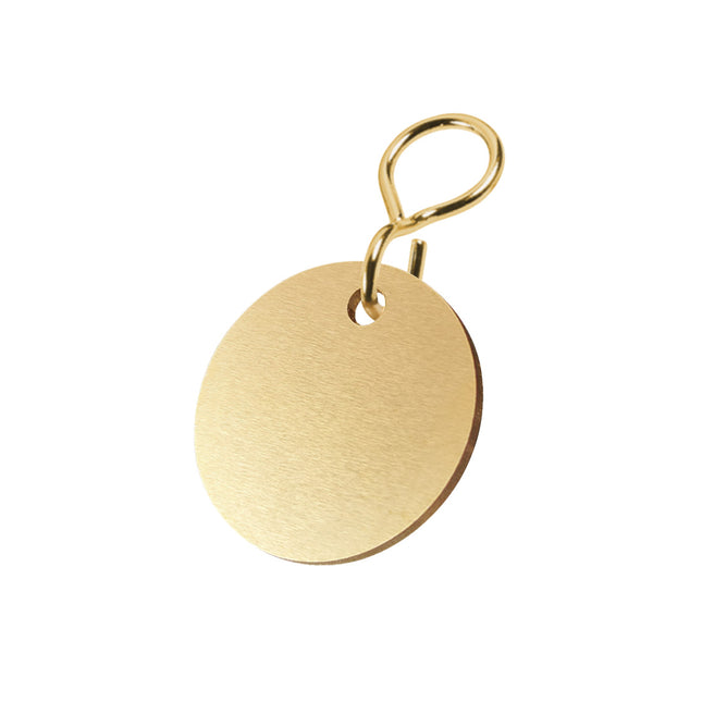 Blank brass key tag - 1 pc