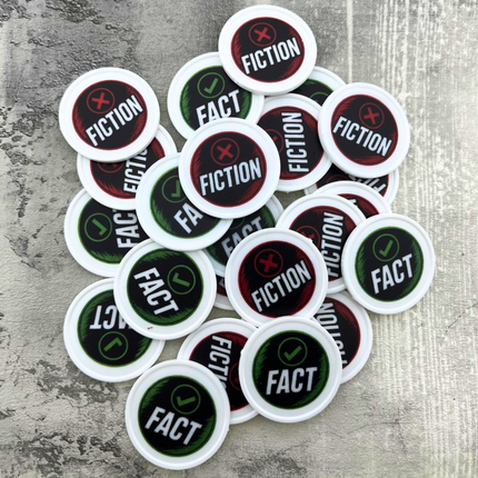 Custom printed plastic tokens Ø29mm – 1000 pcs