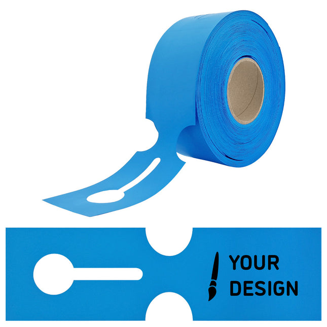 Custom loop-lock labels HDPE 273.5x80mm