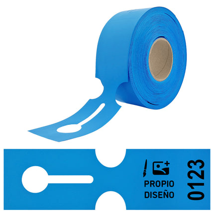 Custom numbered loop-lock labels 273.5x80mm