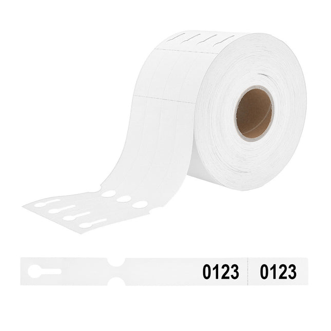 Numbered loop-lock labels 250x25mm