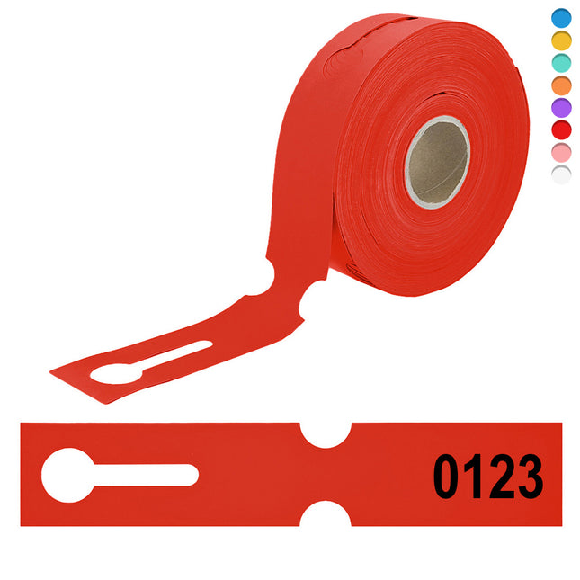 Numbered loop-lock labels 260x50mm