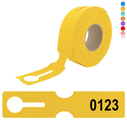 Numbered loop-lock labels 273.5x59mm