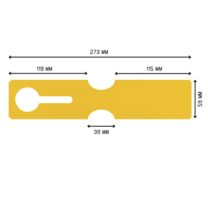 Numbered loop-lock labels 273.5x59mm