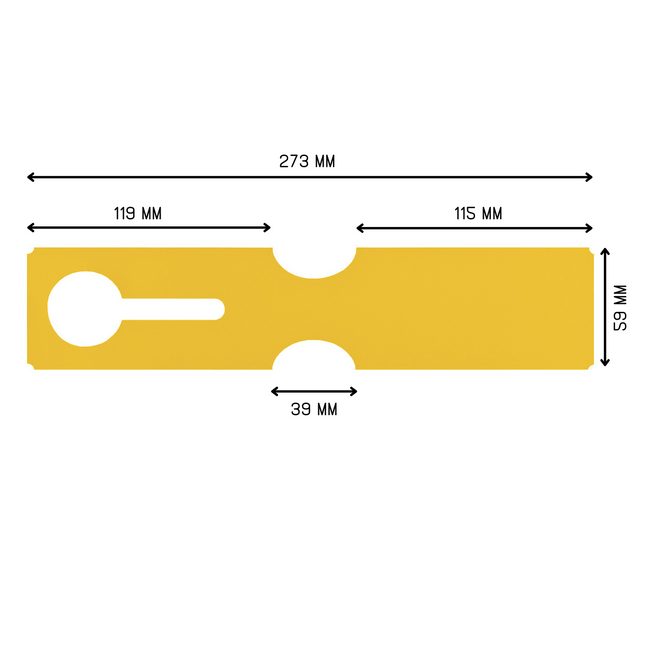 Numbered loop-lock labels 273.5x59mm