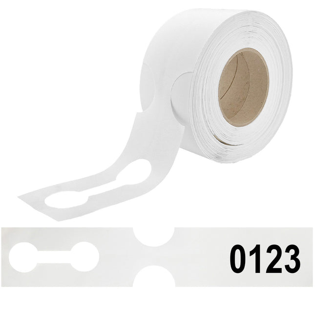 Numbered loop-lock labels 381x75mm