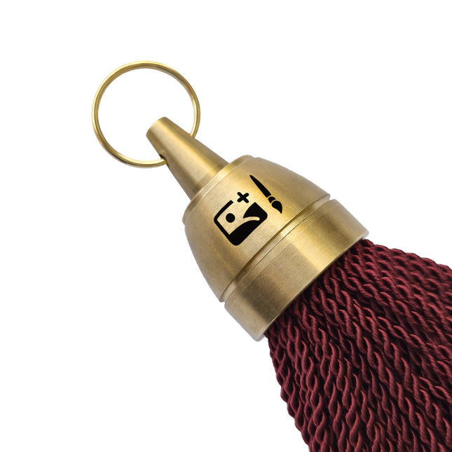Custom Philadelphia hotel keychain burgundy - 1 pc