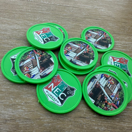Custom printed plastic tokens Ø35mm – 100 pcs