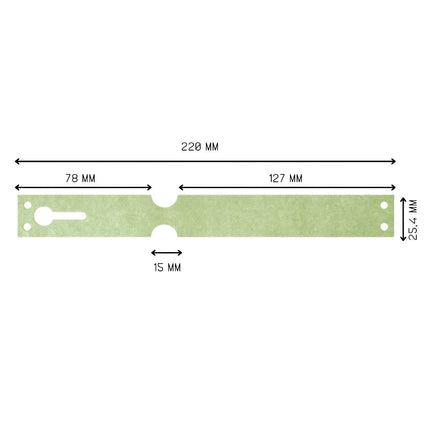 Loop-lock labels Tyvek 220x25mm