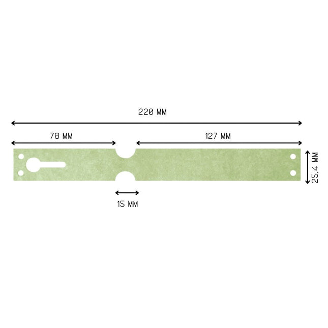 Loop-lock labels Tyvek 220x25mm