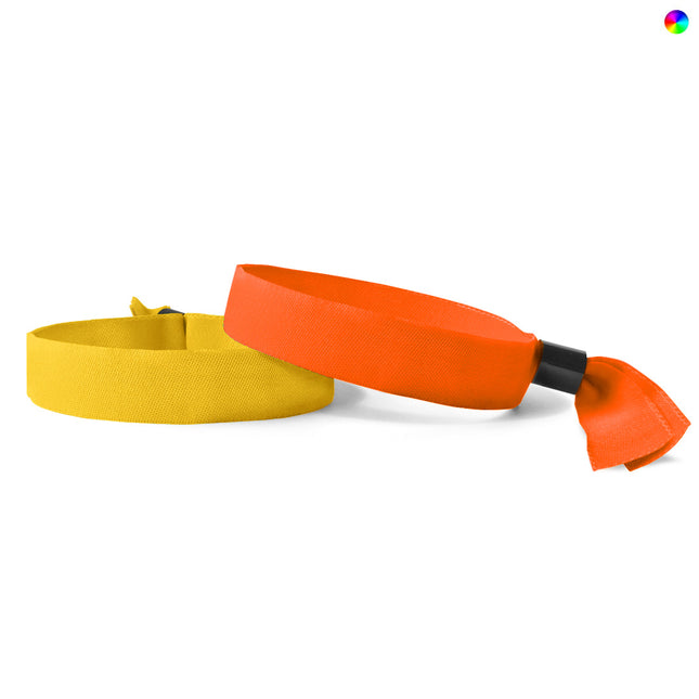 Fabric wristband color mix - 100 pcs