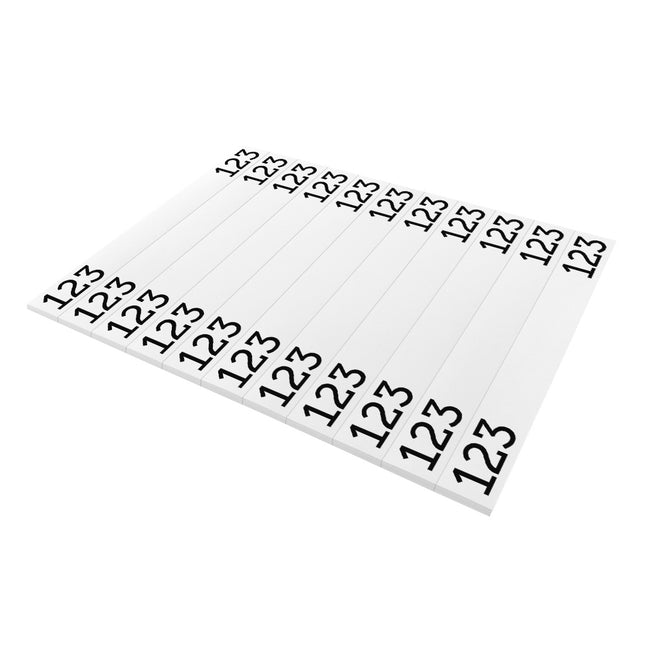 Numbered PET tree tags 210x25.4mm - 110 pcs