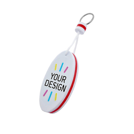Custom floating keychain white - 1 pc