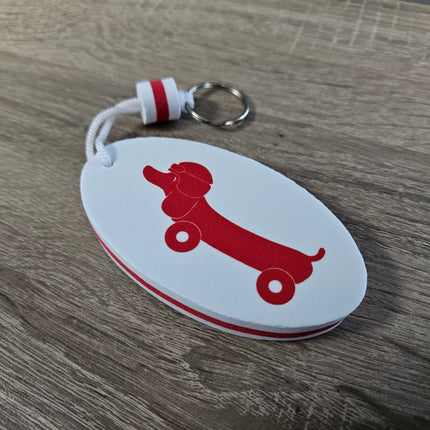 Custom floating keychain white - 1 pc