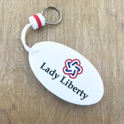 Custom floating keychain white - 1 pc
