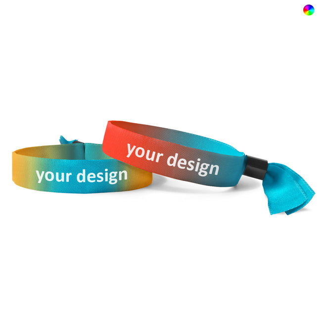 Custom fabric wristband - 100 pcs