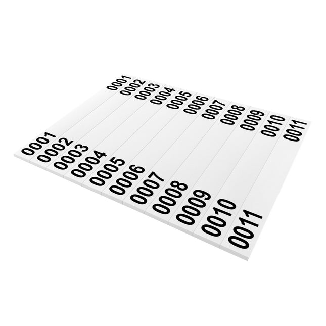 Numbered PET tree tags 210x25.4mm - 110 pcs