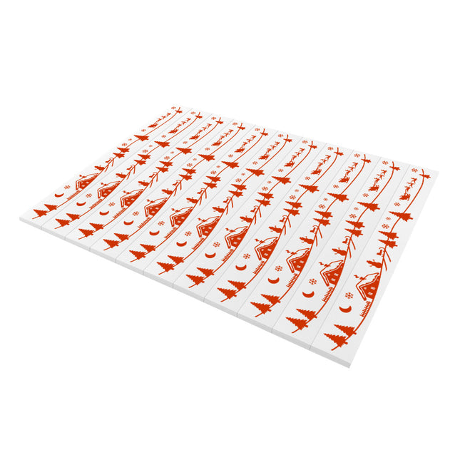 PET custom Christmas tree tags 210x25.4mm - 110 pcs