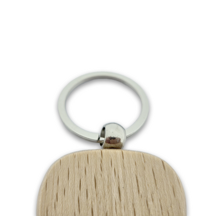 Custom wooden keychain triangle 40 x 40 mm - 1 pc