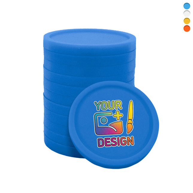 Custom printed plastic tokens Ø24mm – 100 pcs