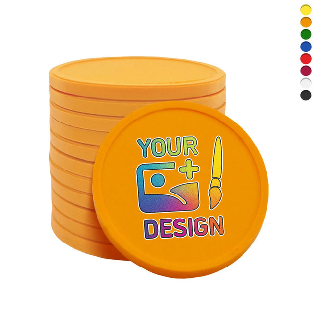 Custom biodegradable tokens Ø29mm – 100 pcs
