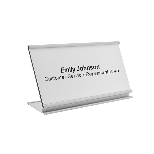 Custom name plate Royale silver - 1 pc