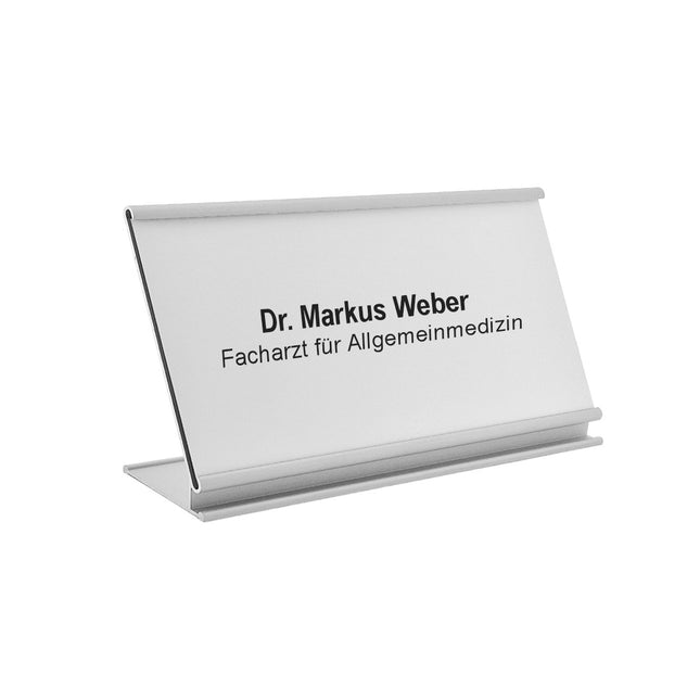 Custom name plate Royale silver - 1 pc