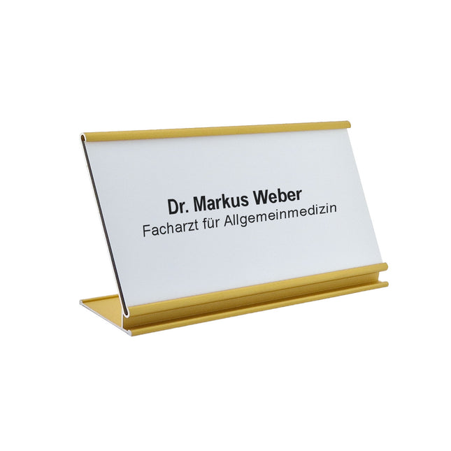 Custom name plate Royale gold - 1 pc